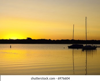 Sunrise On White Bear Lake, Minnesota