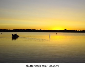 Sunrise On White Bear Lake, Minnesota