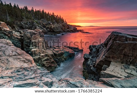 Sunrise over Acadia National Park 
