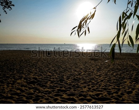 Similar – Image, Stock Photo Sunset over Baltic Sea