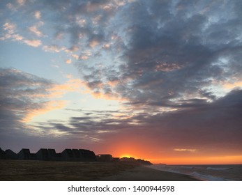 Sunrise over the beach at Montauk, Long Island, NY.