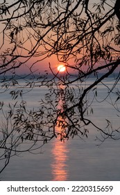 Sunrise Over Beautiful Lake Michigan