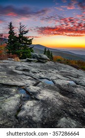 Sunrise Over The Blue Ridge Mountains Along The Blue Ridge Parkway In NC