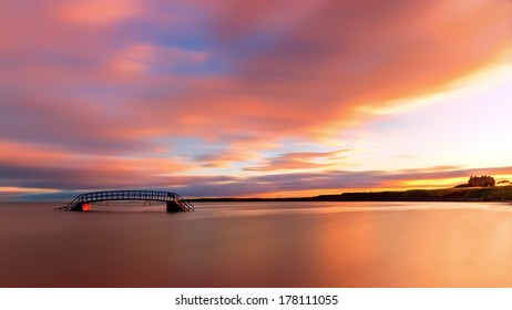 Sunrise over the Bridge to Nowhere, Scotland