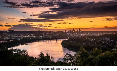 Sunrise Over The Cincinnati Skyline