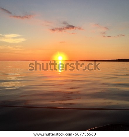 Sunrise over Cuttyhunk Island Stock photo © 