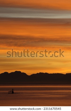 Similar – Sunrise in the sea for background.