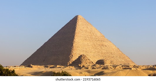 Sunrise Over Giza Plateau Pyramids