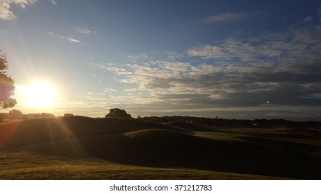 Sunrise Over A Golf Course In Ocala, FL