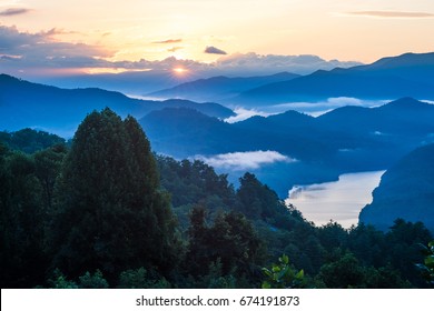 Sunrise Over Great Smoky Mountains National Park