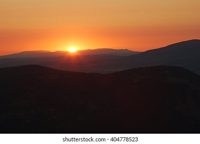 Sunrise over the hills
