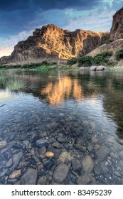 Sunrise Over John Day River In Central Oregon