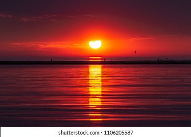 Sunrise Over Lake Michigan