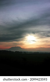 Sunrise Over Mount Merapi Indonesia