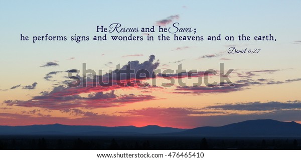 Sunrise Over Mountains Bible Verse Stock Photo Edit Now 476465410