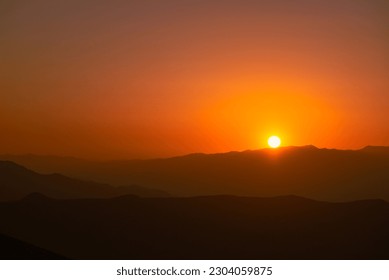 sunrise over mountains at dante’s view - Powered by Shutterstock