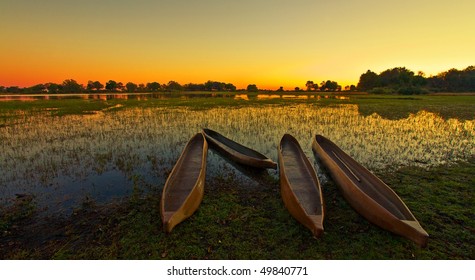 Sunrise Over The Okavango Delta, Botswana