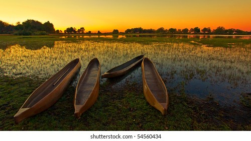 Sunrise Over The Okavango Delta, Botswana