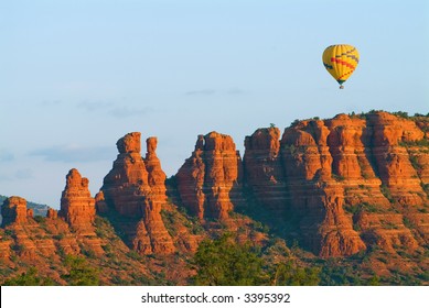 Sunrise Over Red Rocks Of Sedona Arizona