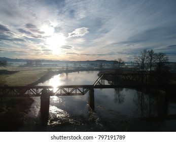 Sunrise Over The Snohomish River