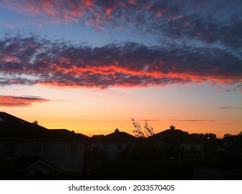 Sunrise Over Suburbia In Dublin, Ireland, 2020