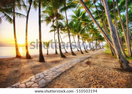 Sunrise at Palm Cove in Cairns, Tropical North Queensland