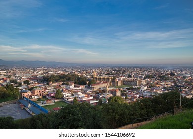 Sunrise, Panoramic View Of The City Of San Andres Cholula Puebla