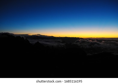 Sunrise At Pedra Do Açú (2,245m) In The Serra Dos Órgãos National Park, At The Most Point Of The City Of Petrópolis.