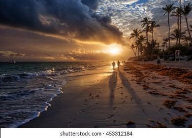 Sunrise In Punta Cana In Dominican Republic