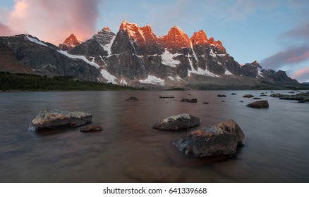 Sunrise Of Ramparts, Tonquin Valley