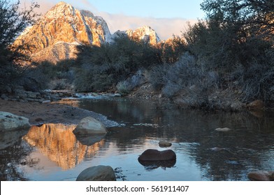 Sunrise In Red Rock Canyon, Nevada