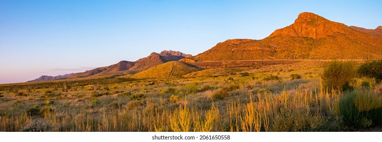 Sunrise Reflections On El Paso Mountains