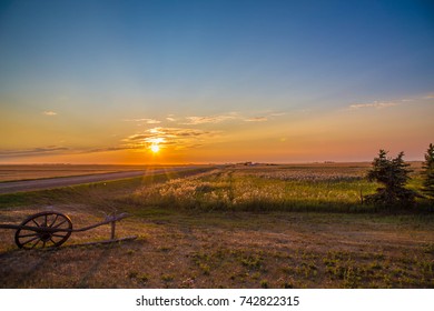 Sunrise In Regina - Farm Life