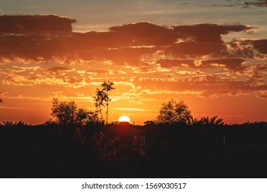 Sunrise In Riverina Region Of NSW, Australia