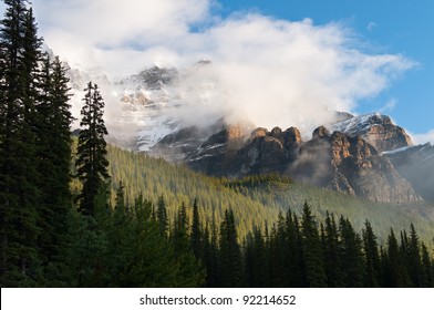 Sunrise at Rocky Mountains, Banff National Park, Alberta, Canada - Powered by Shutterstock