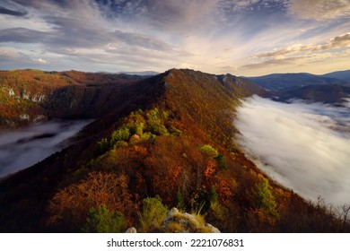 Sunrise At The Ruins Of Muran Castle In The Muránska Planina National Park