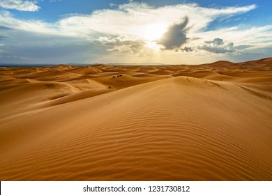 Sunrise Sahara Desert Dunes Morocco Merzouga