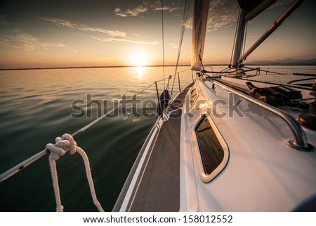 Sunrise sailing
