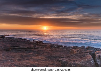 Sunrise Seascape from Short Point at Merimbula on the South Coast of NSW, Australia.