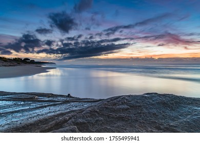 Sunrise At The Seaside From Caves Beach In The City Of Lake Macquarie, Hunter Region, NSW, Australia.