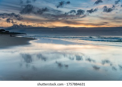 Sunrise At The Seaside From Caves Beach In The City Of Lake Macquarie, Hunter Region, NSW, Australia.