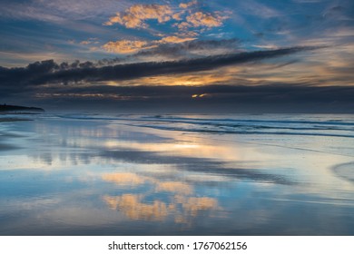 Sunrise At The Seaside From Caves Beach In The City Of Lake Macquarie, Hunter Region, NSW, Australia.