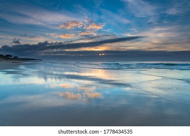 Sunrise At The Seaside From Caves Beach In The City Of Lake Macquarie, Hunter Region, NSW, Australia.