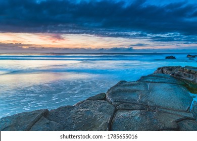 Sunrise At The Seaside From Caves Beach In The City Of Lake Macquarie, Hunter Region, NSW, Australia.