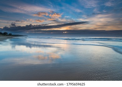 Sunrise At The Seaside From Caves Beach In The City Of Lake Macquarie, Hunter Region, NSW, Australia.