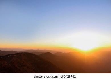 Sunrise Seen From The Mountains