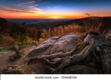 Sunrise At Shenandoah National Park