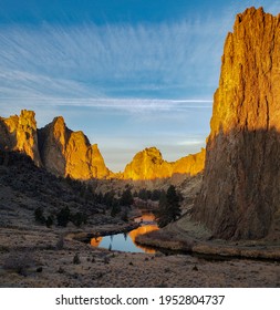 Sunrise At Smith Rock, Oregon