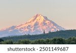 Sunrise Snowcap Mount Hood Oregon