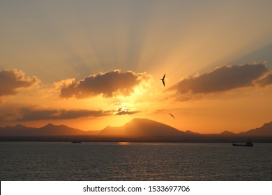 Sunrise In Somalia Near The Coast Of Berbera